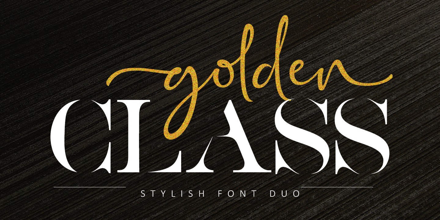 Golden Class Font Duo